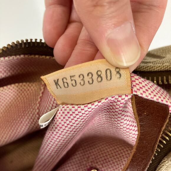 DOONEY & BOURKE SMALL TAN, BROWN SIGNATURE PRINT SHOLDER BAG - Picture 11 of 13